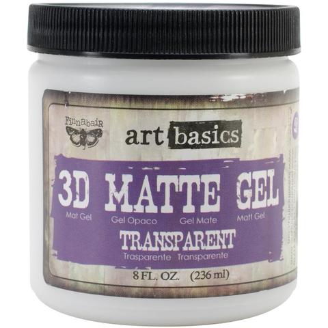Prima - Art Basics - 3D Matte Gel Medium Transparent - 8oz.